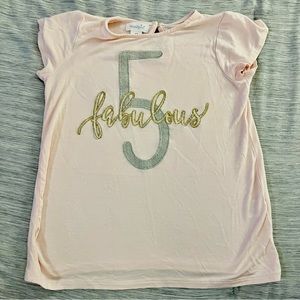 Mud Pie 5th Birthday Shirt, 5t